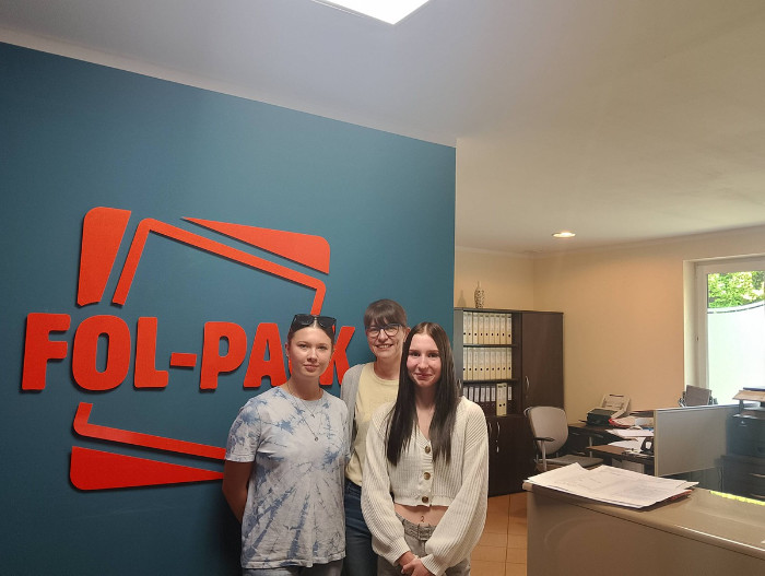 Stażyści w biurze firmy Fol-pak